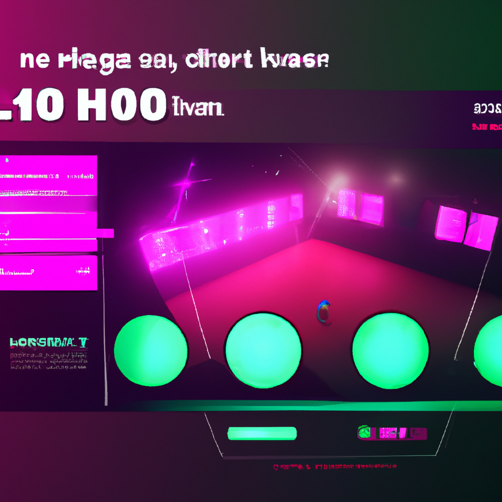 ArcadeAxiom hero scene: neon arena with players
