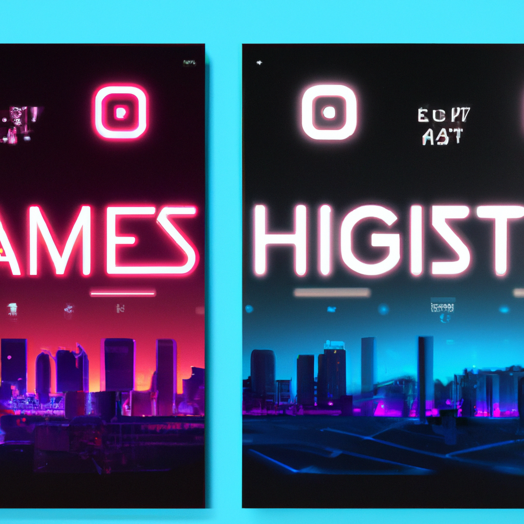 Screenshot: neon skyline arena